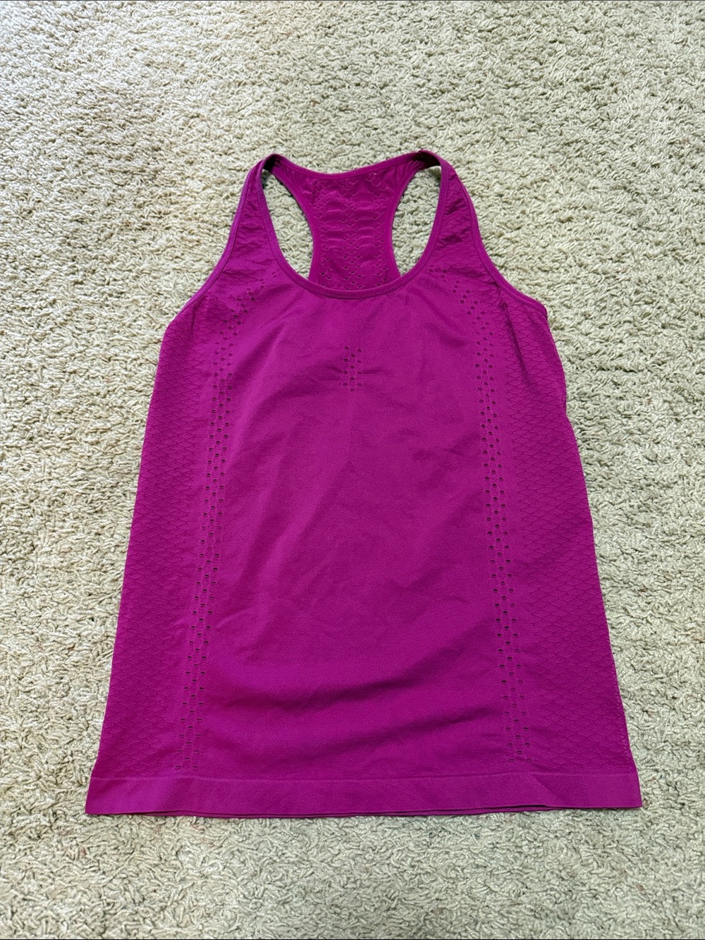 Women's Fuchsia Racerback Performance Tank Top